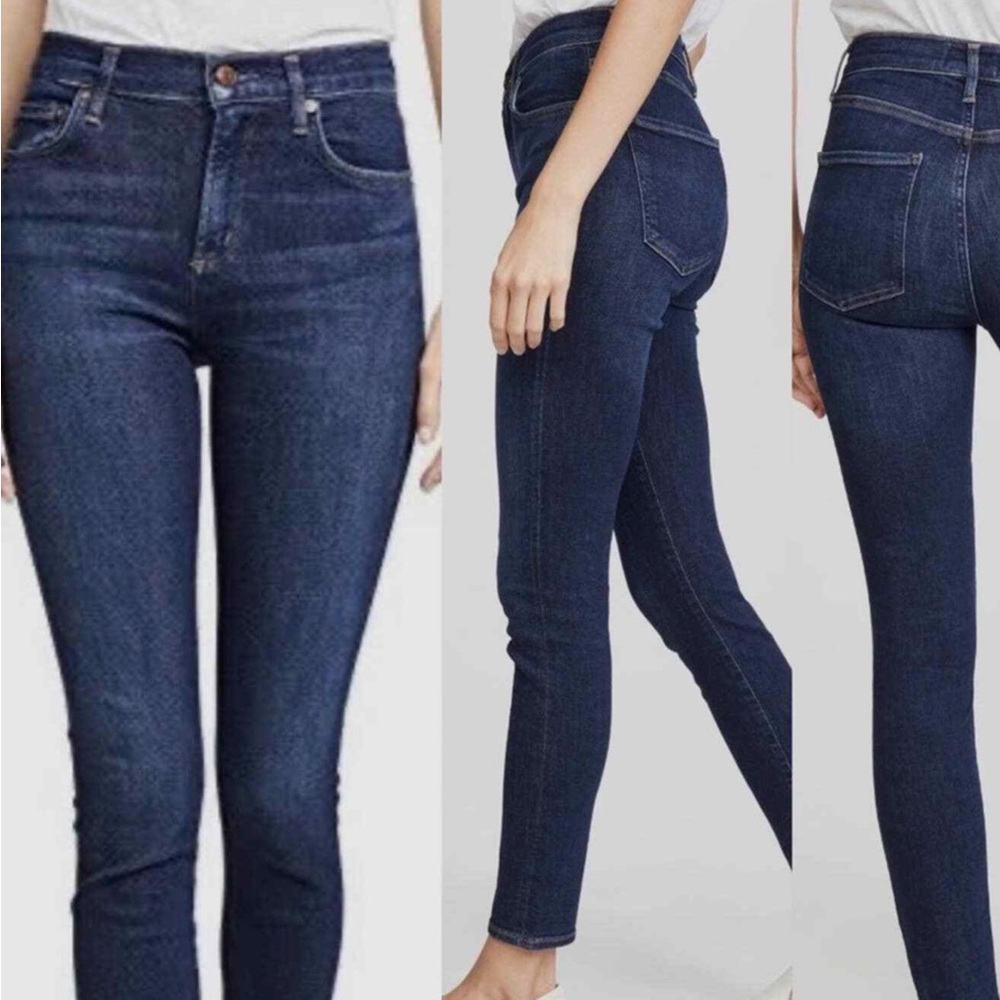 Agolde Sophie ankle dark wash jeans size 32